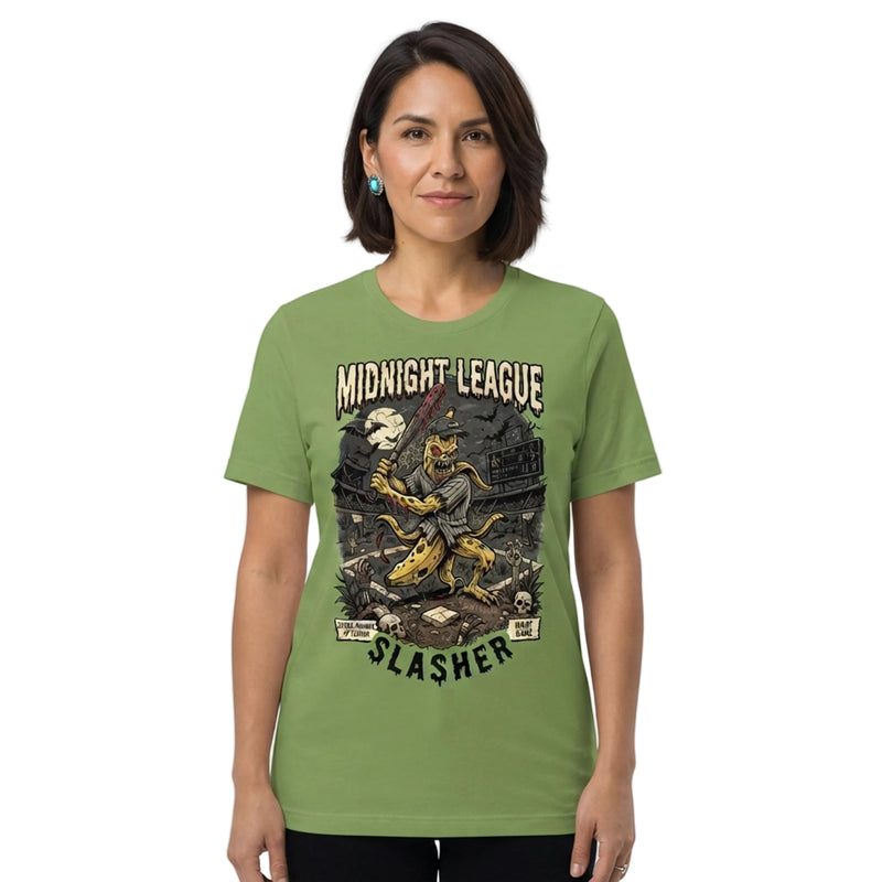 Midnight League Slasher Night Game T-Shirt - EXTRA INNINGS OF TERROR