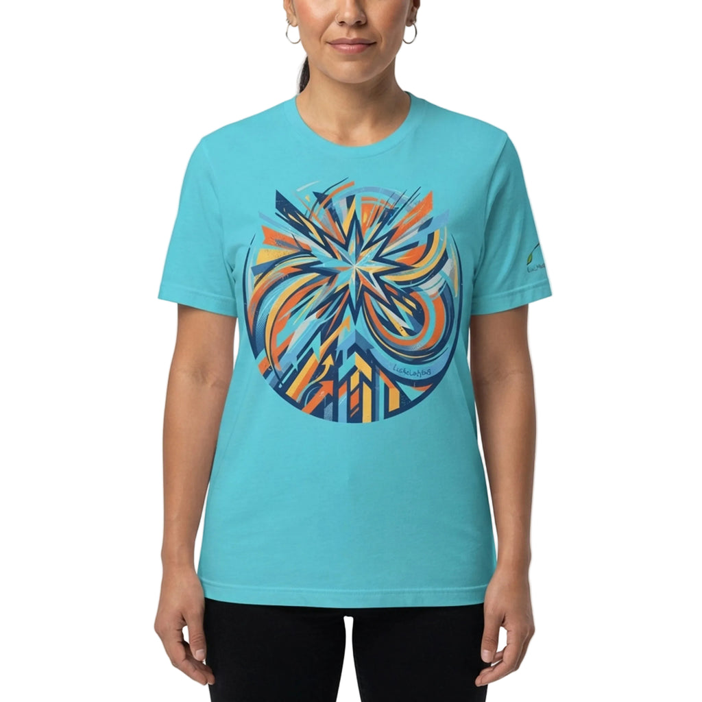 Geometric Starburst Motion Unisex T-Shirt