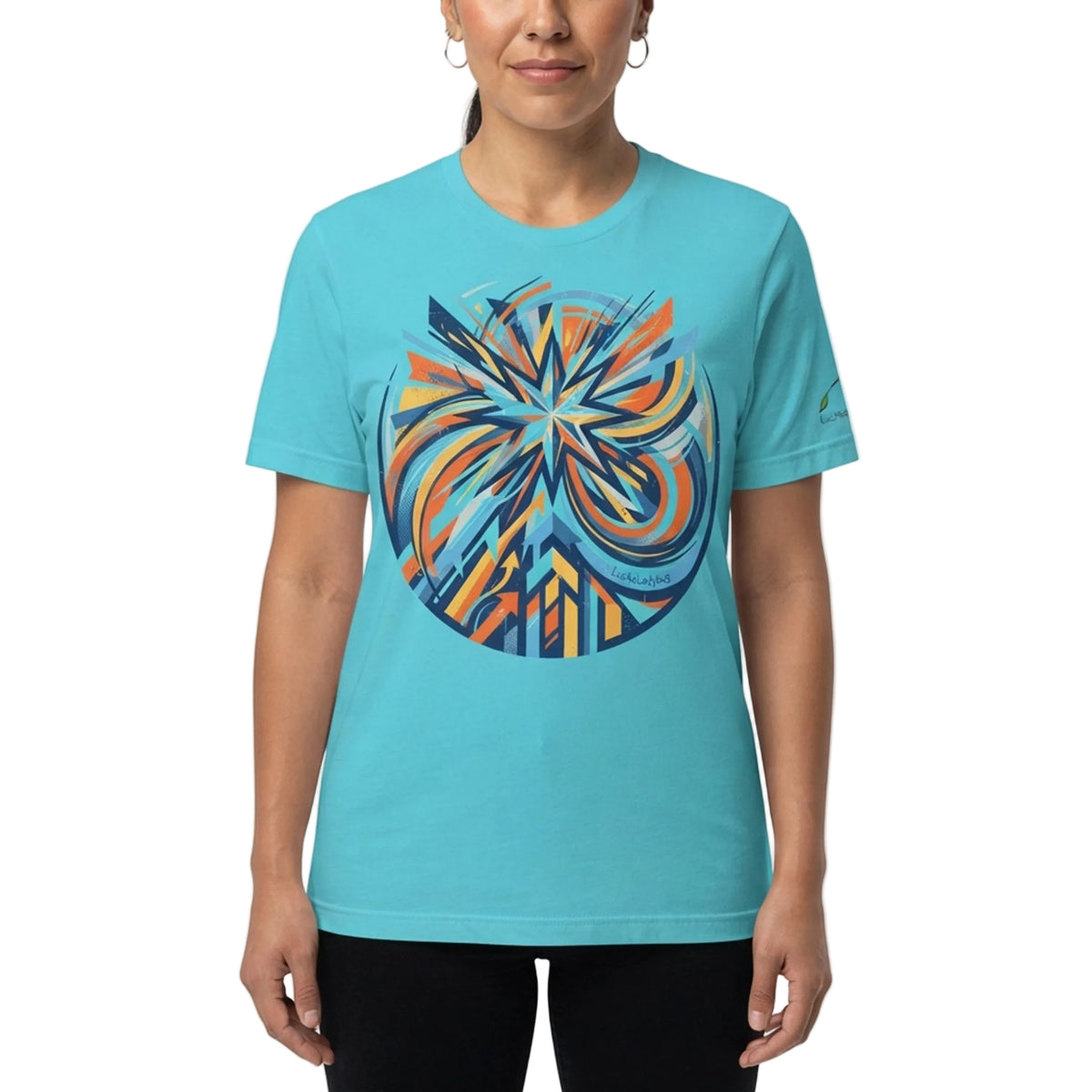 Geometric Starburst Motion Unisex T-Shirt