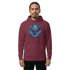 Neon Nights Cyberpunk Owl Pullover Hoodie
