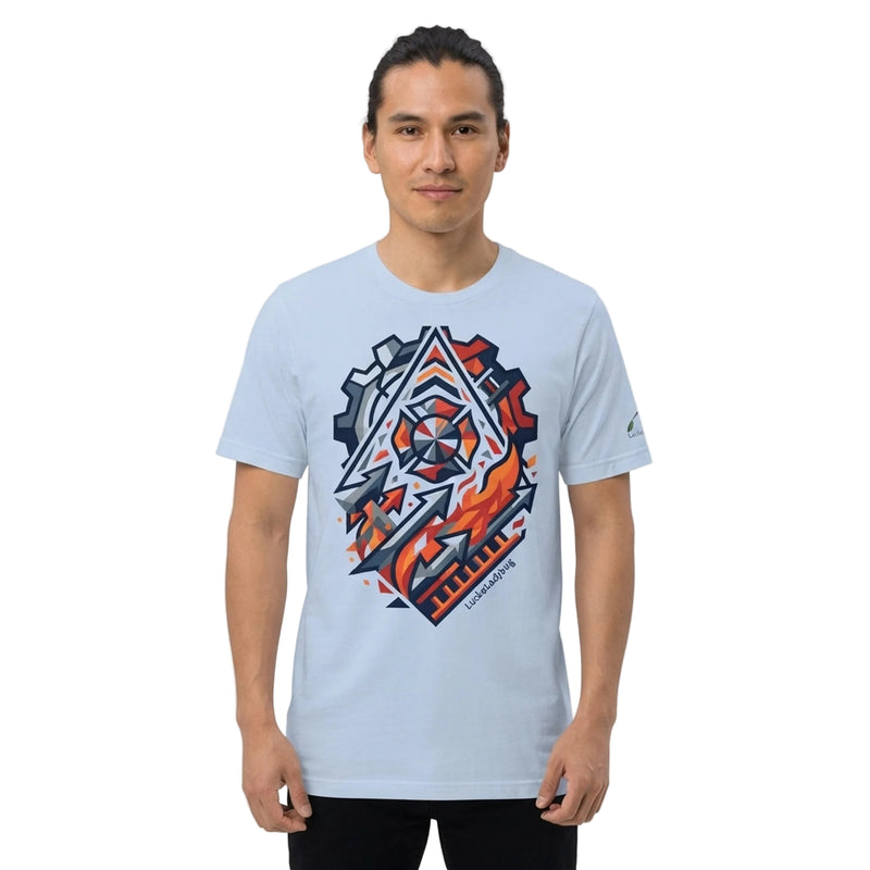 Industrial Flame Arrow Gear T-Shirt