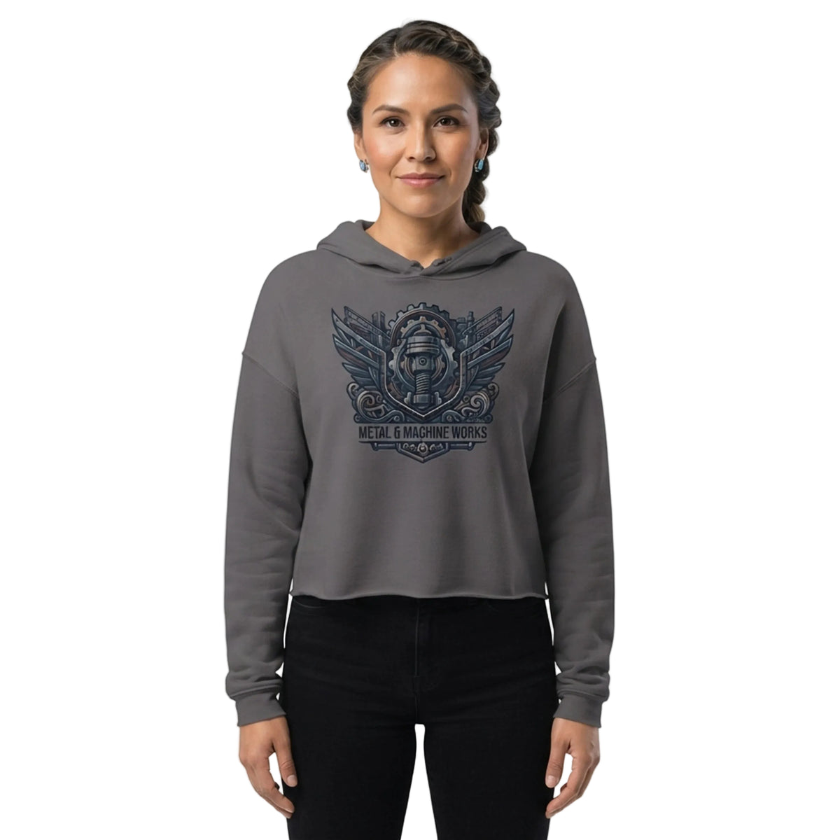 Metal & Machine Works Industrial Cropped Hoodie