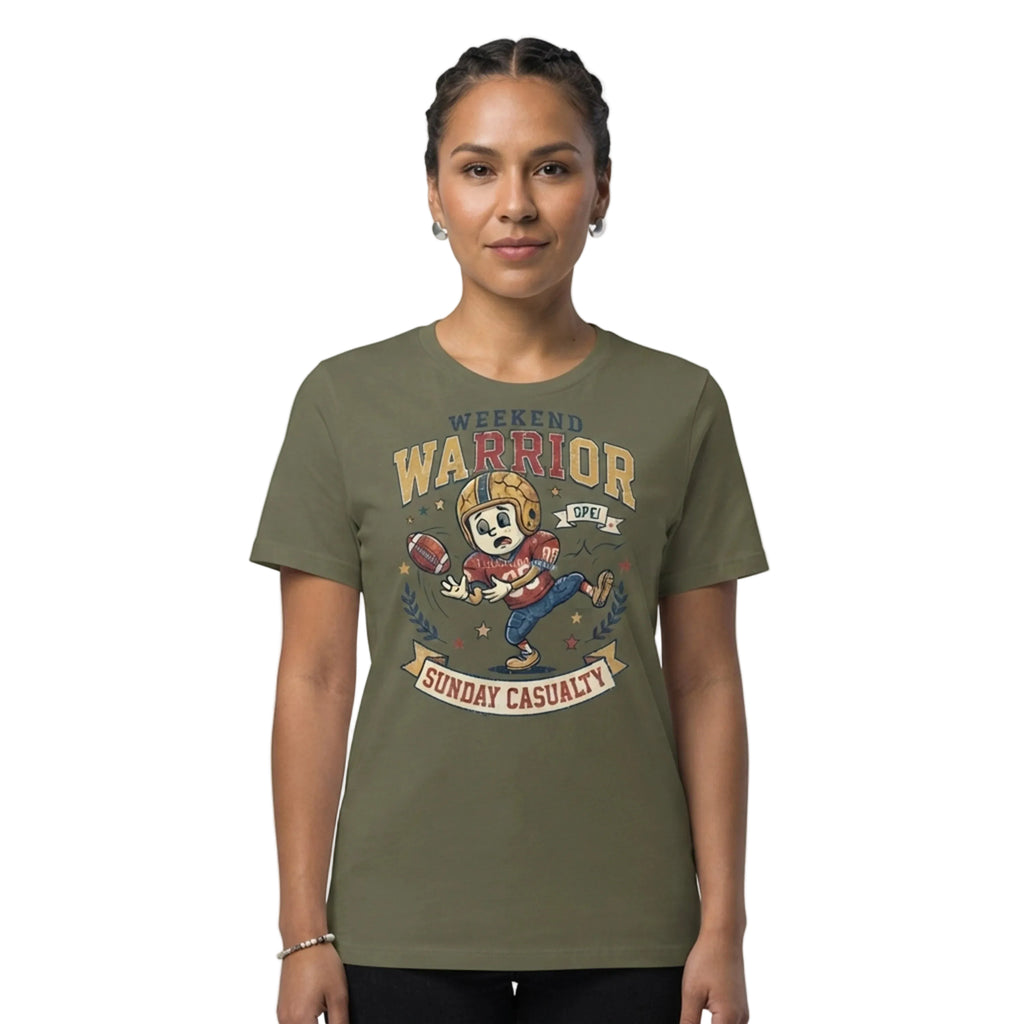 Weekend Warrior Sunday Casualty Football T-Shirt - OPE!