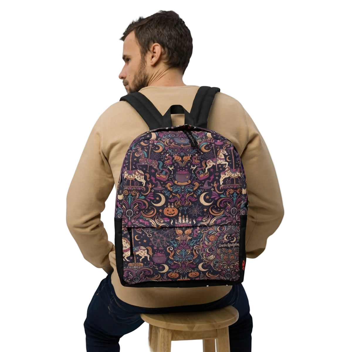 Whimsical Halloween Carnival Pattern Backpack
