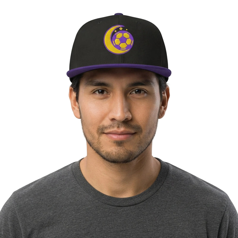 Crescent Moon Soccer Ball Snapback