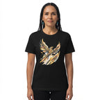 Golden Phoenix Rising Art Womens T-Shirt
