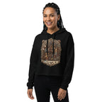 Steampunk Inventor Machinery Cropped Hoodie