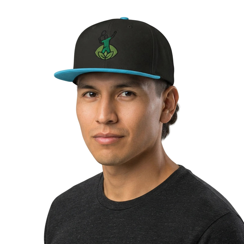 Green Tennis Player Botanical Snapback