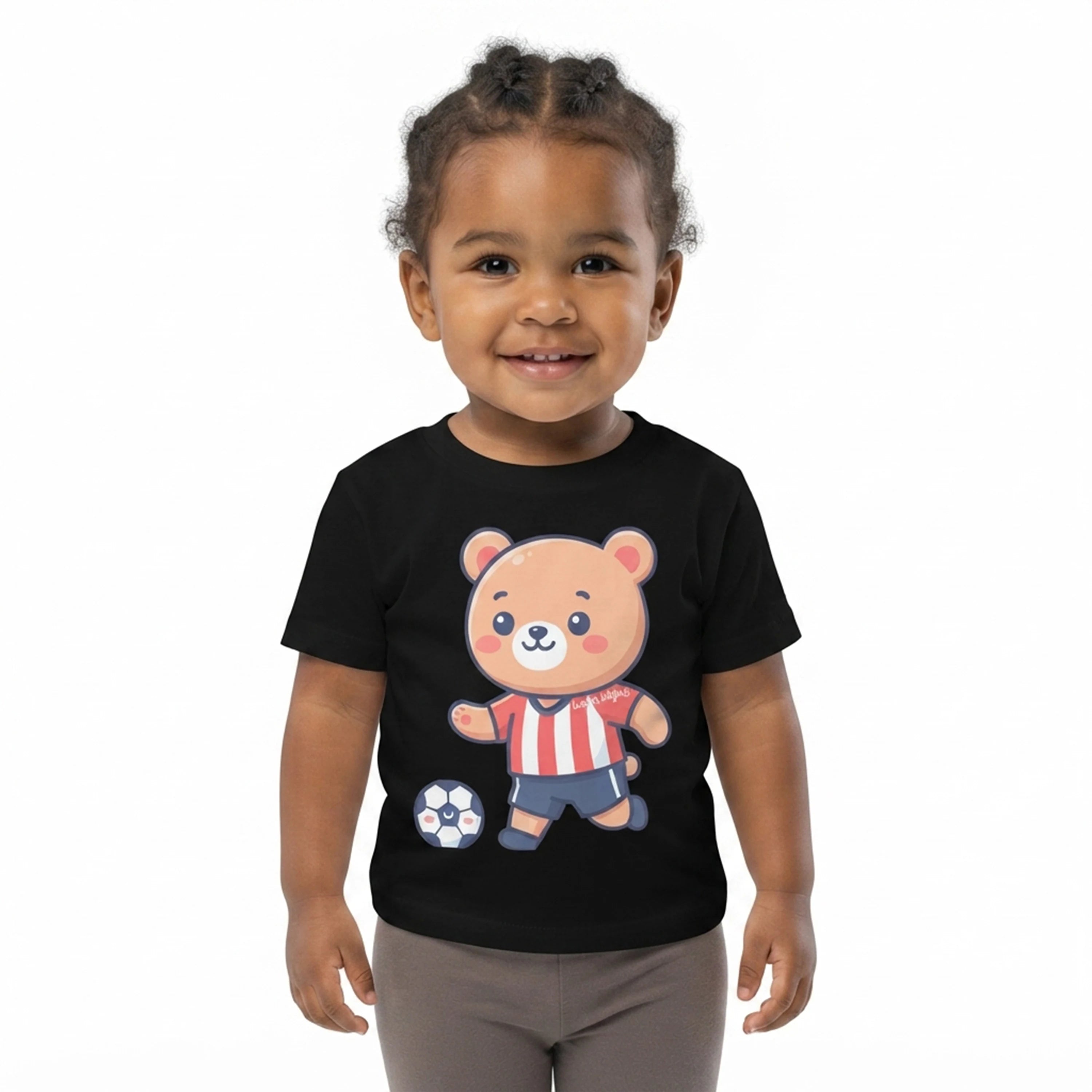 Cute Soccer Bear Baby T-Shirt