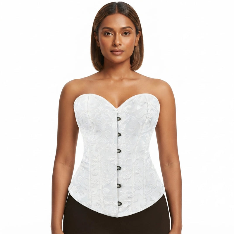 Vintage Steel Boned Lace - Up Court Corset