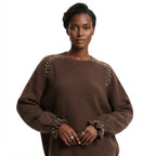 Loose Turtleneck Heavy Knitted Wool Sweater Pullover