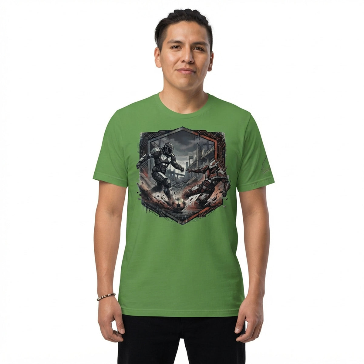 Futuristic Armored Soccer Clash T-Shirt