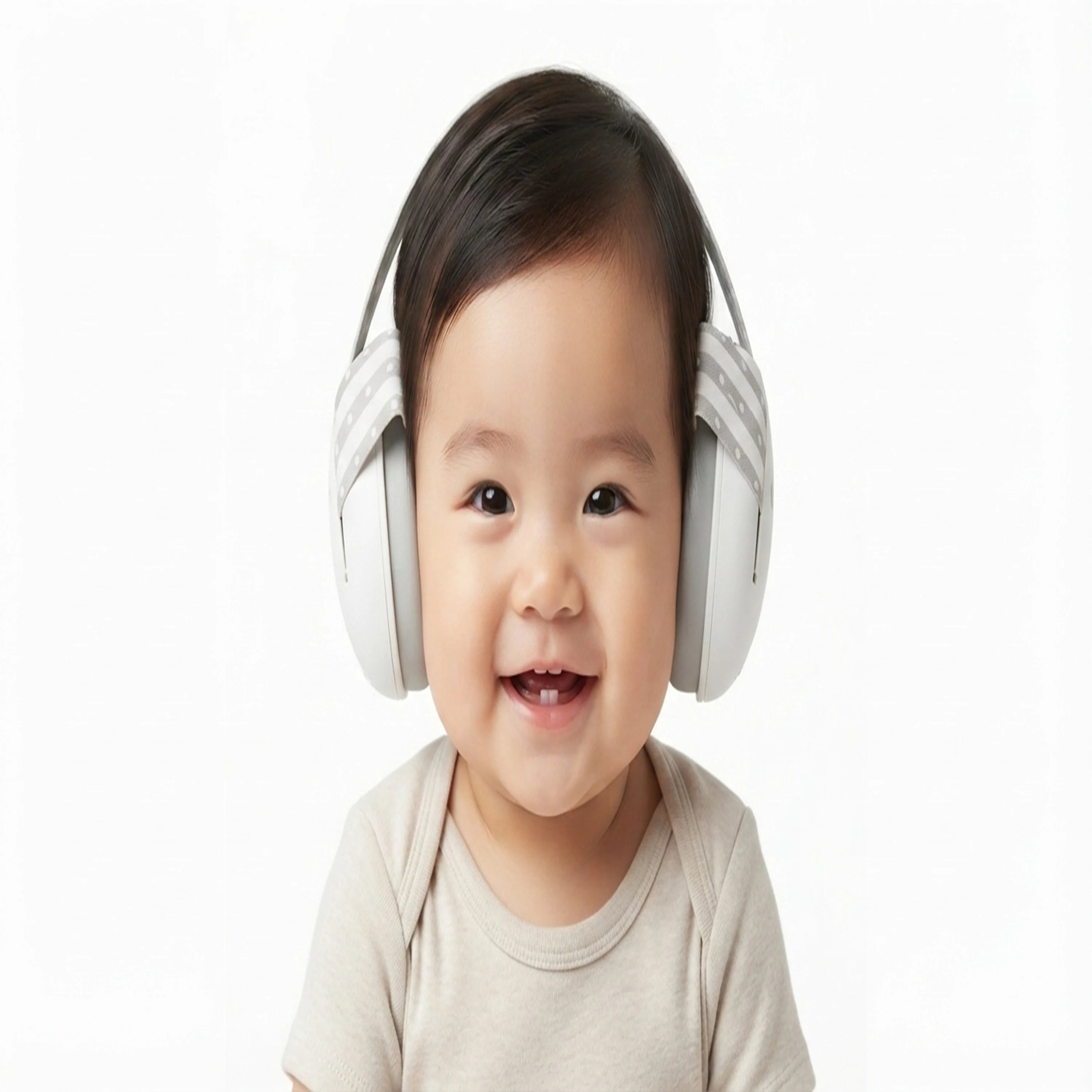 Infant Noise Reduction Ear Muffs with Elastic Headband