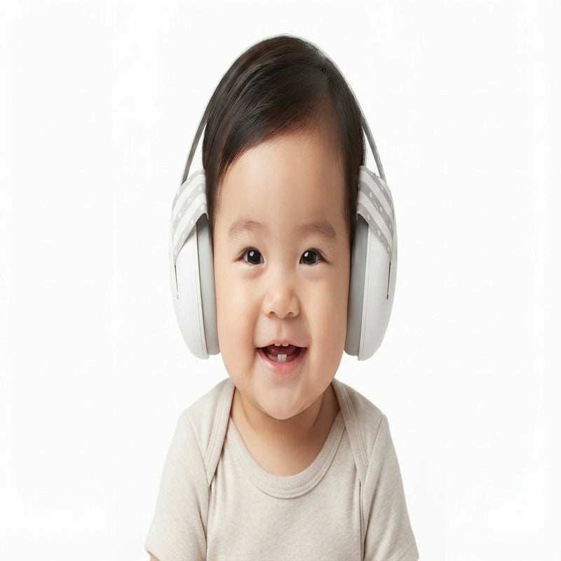 Infant Noise Reduction Ear Muffs with Elastic Headband