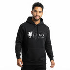 Classic Black Hoodie - Cotton Casual Sports Pullover