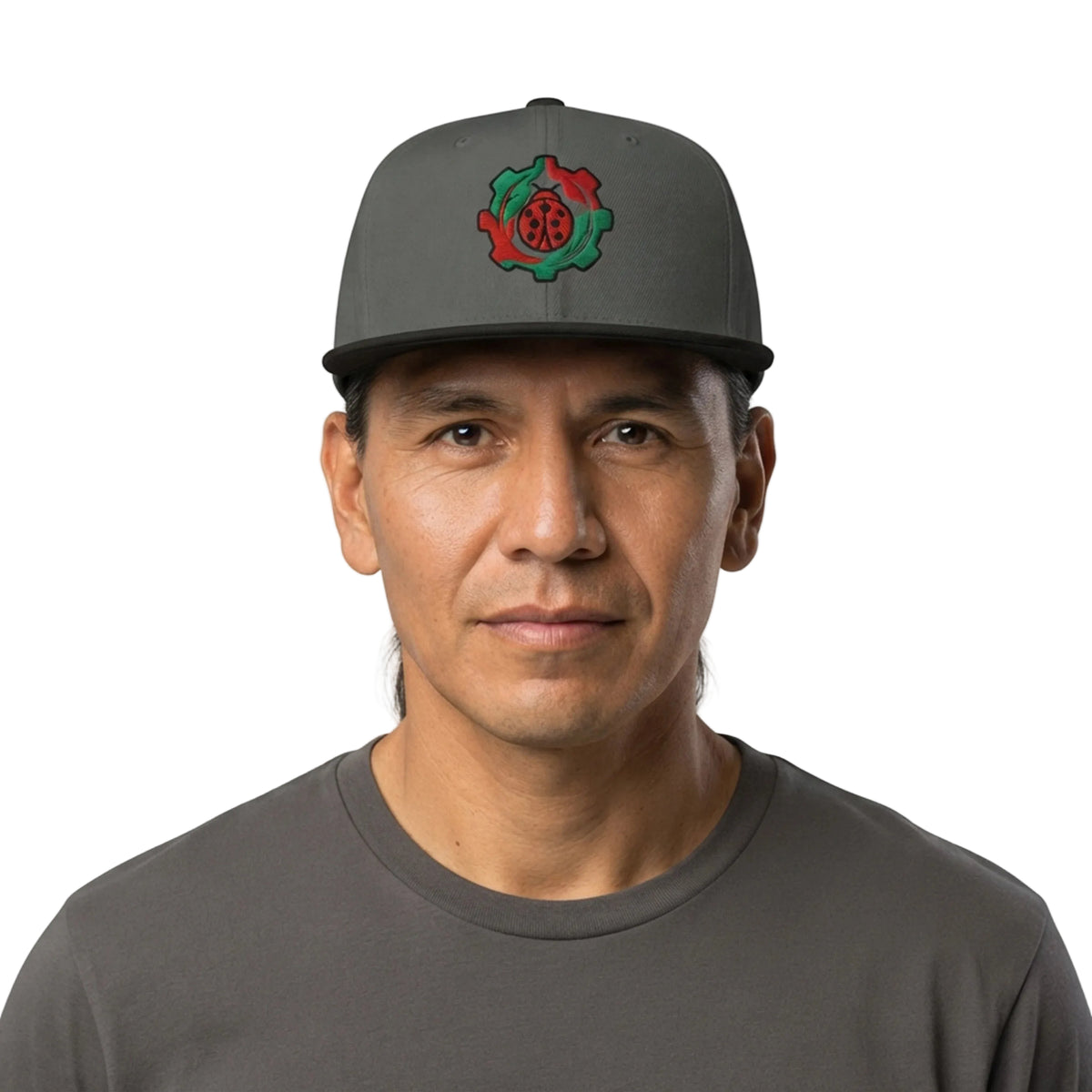 Tricolor Ladybug Gear Emblem Snapback