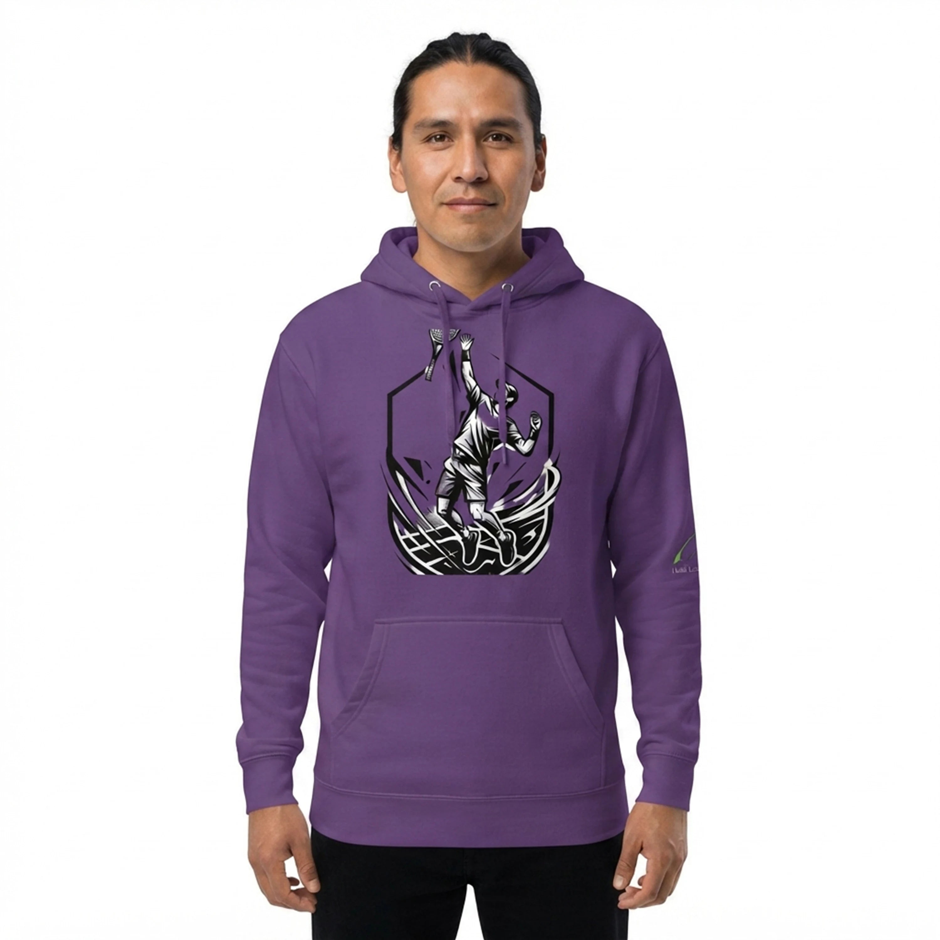 Tennis Player Serve Action Mens Hoodie