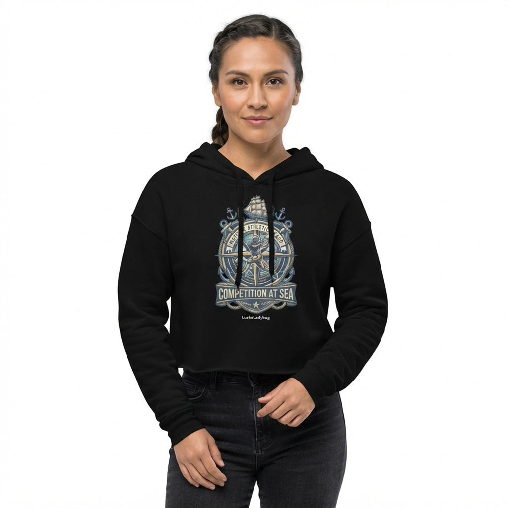 Maritime Athletic League Competition At Sea Cropped Hoodie