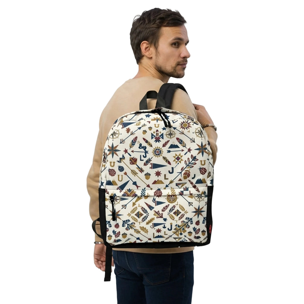 Vintage Compass Arrow Adventure Backpack
