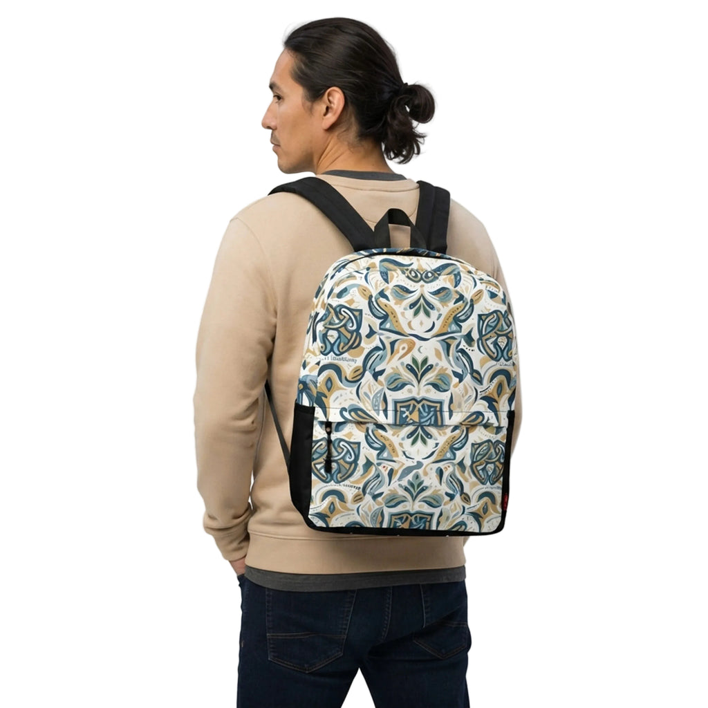 Ornamental Woodland Folk Pattern Backpack