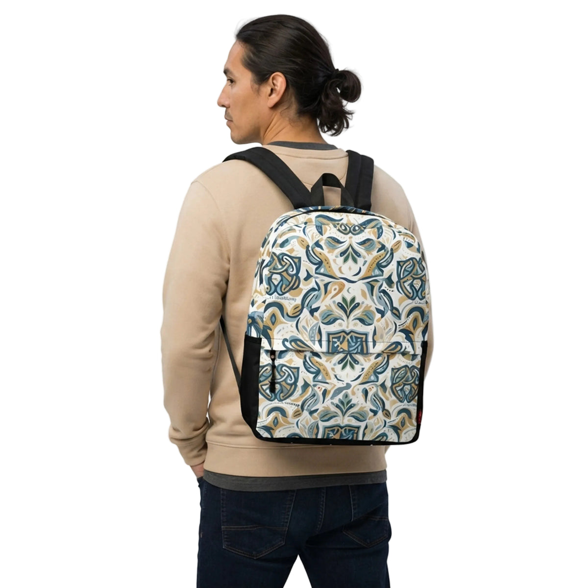 Ornamental Woodland Folk Pattern Backpack