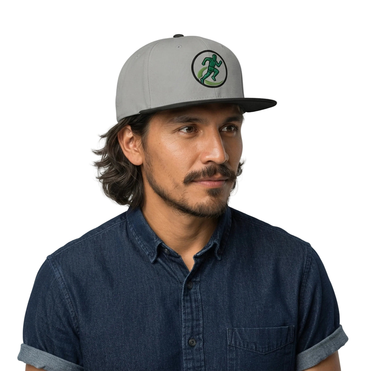 Green Running Motion Emblem Snapback