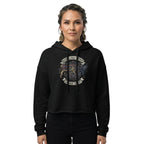 Rebellious Spirit Grunge Union Cropped Hoodie