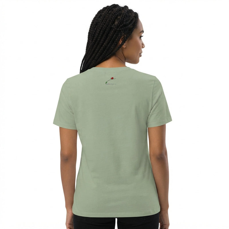 Tropical Baseball Retro Woman Womens T-Shirt