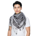 Large Arabic Shemagh Headscarf with Tassel Winter Neck Wrap