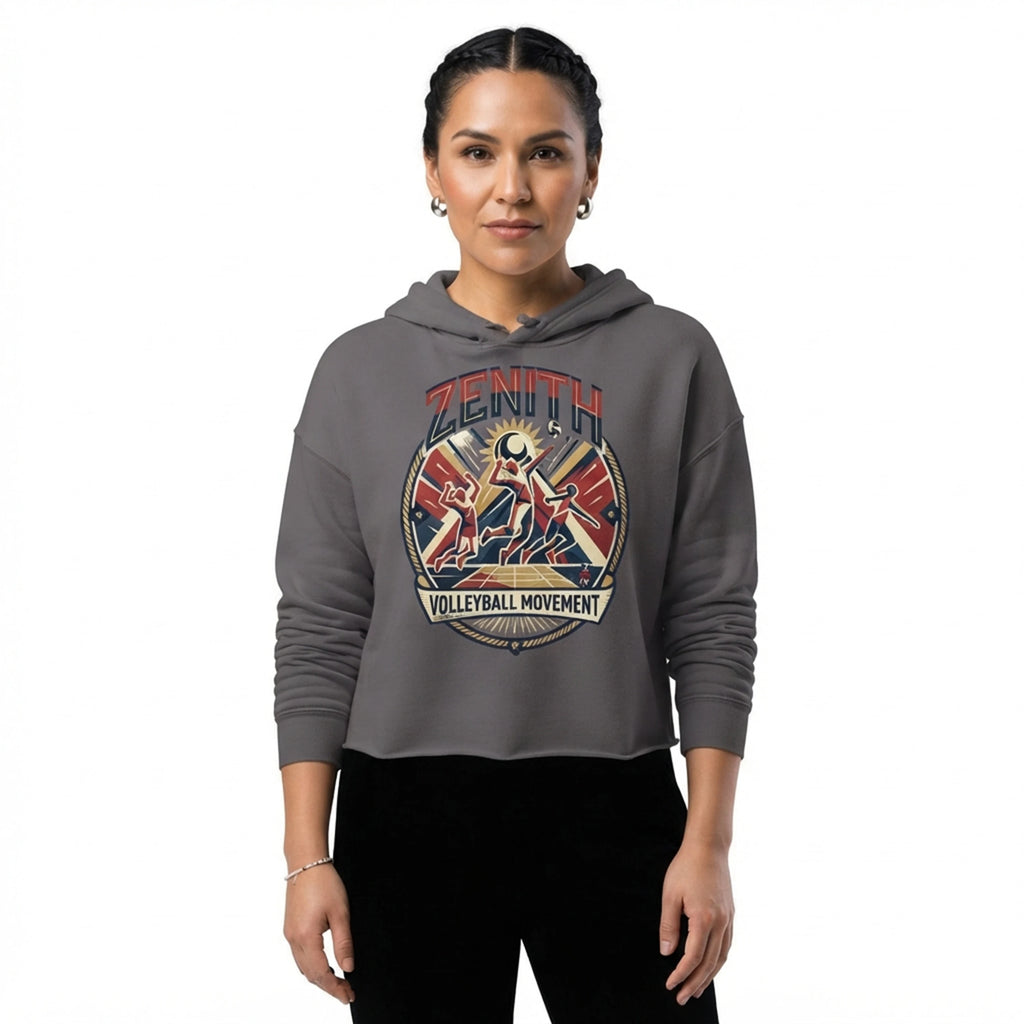 Zenith Volleyball Movement Cropped Hoodie
