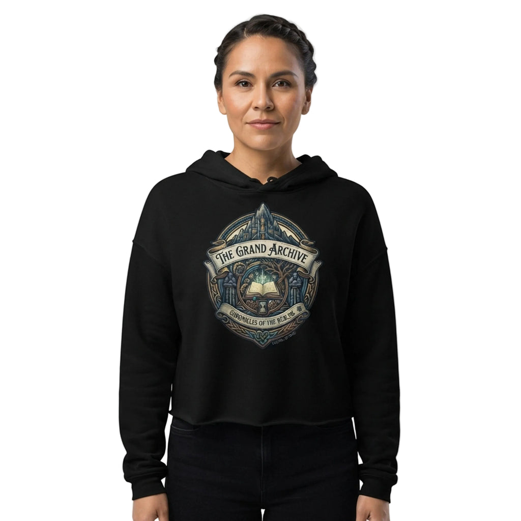 The Grand Archive Chronicles Cropped Hoodie - CHRONICLES OF THE REALMS