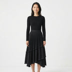 Women's Summer High - Waisted Casual Knit Long Skirt