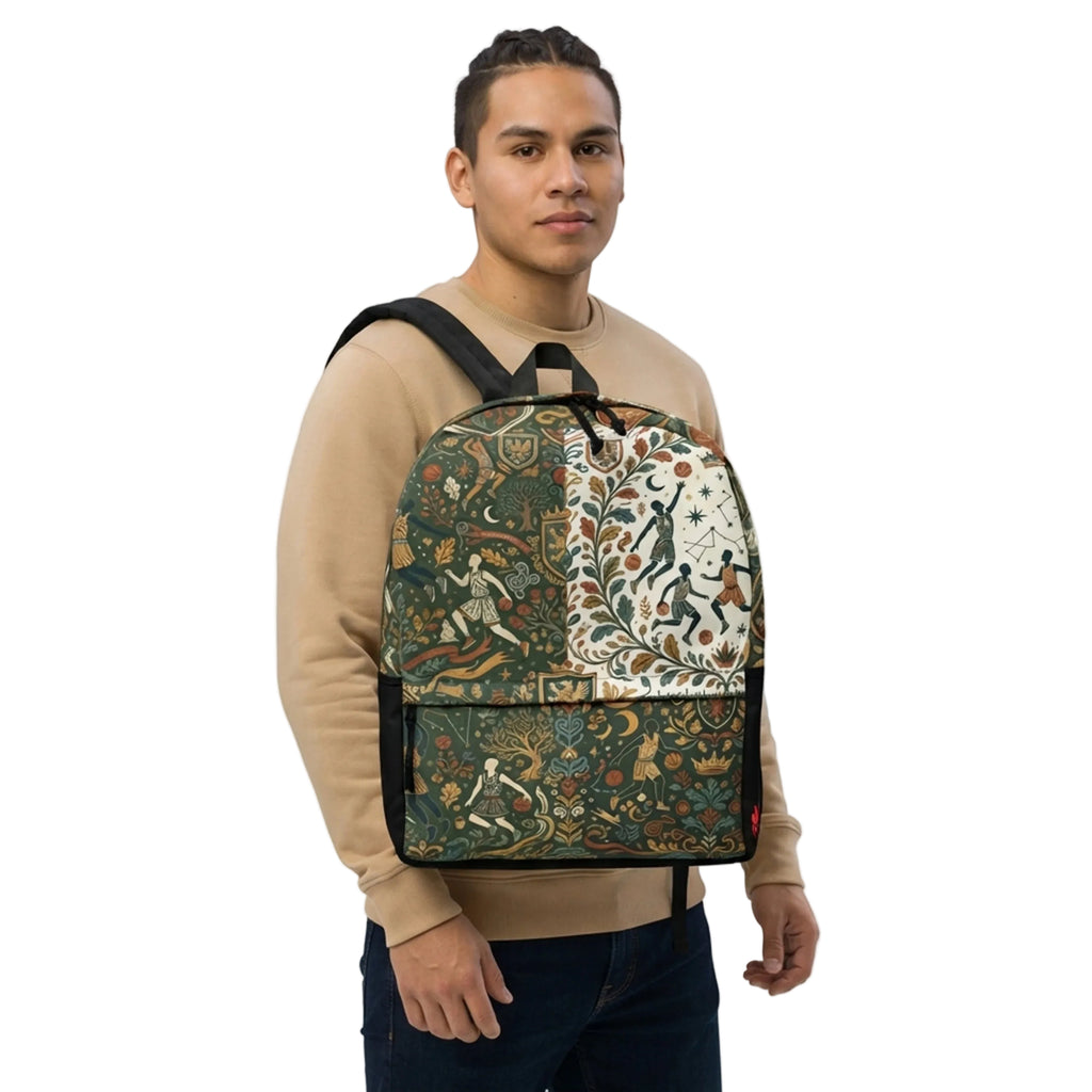 Celestial Folk Basketball Heraldry Backpack
