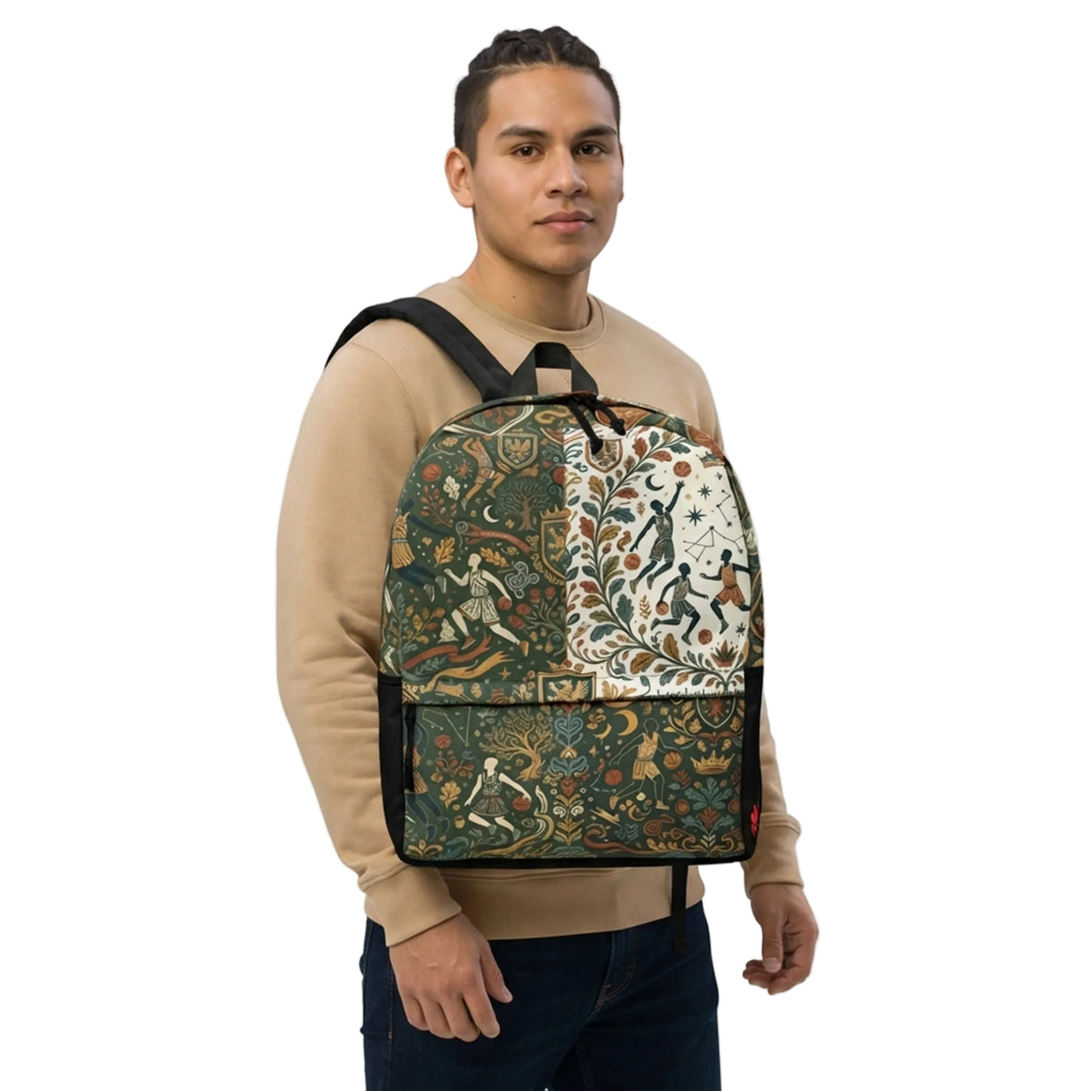 Celestial Folk Basketball Heraldry Backpack
