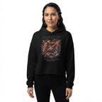 Seismic Velocity Motion In Chaos Women's Cropped Hoodie - RAPID FORCE