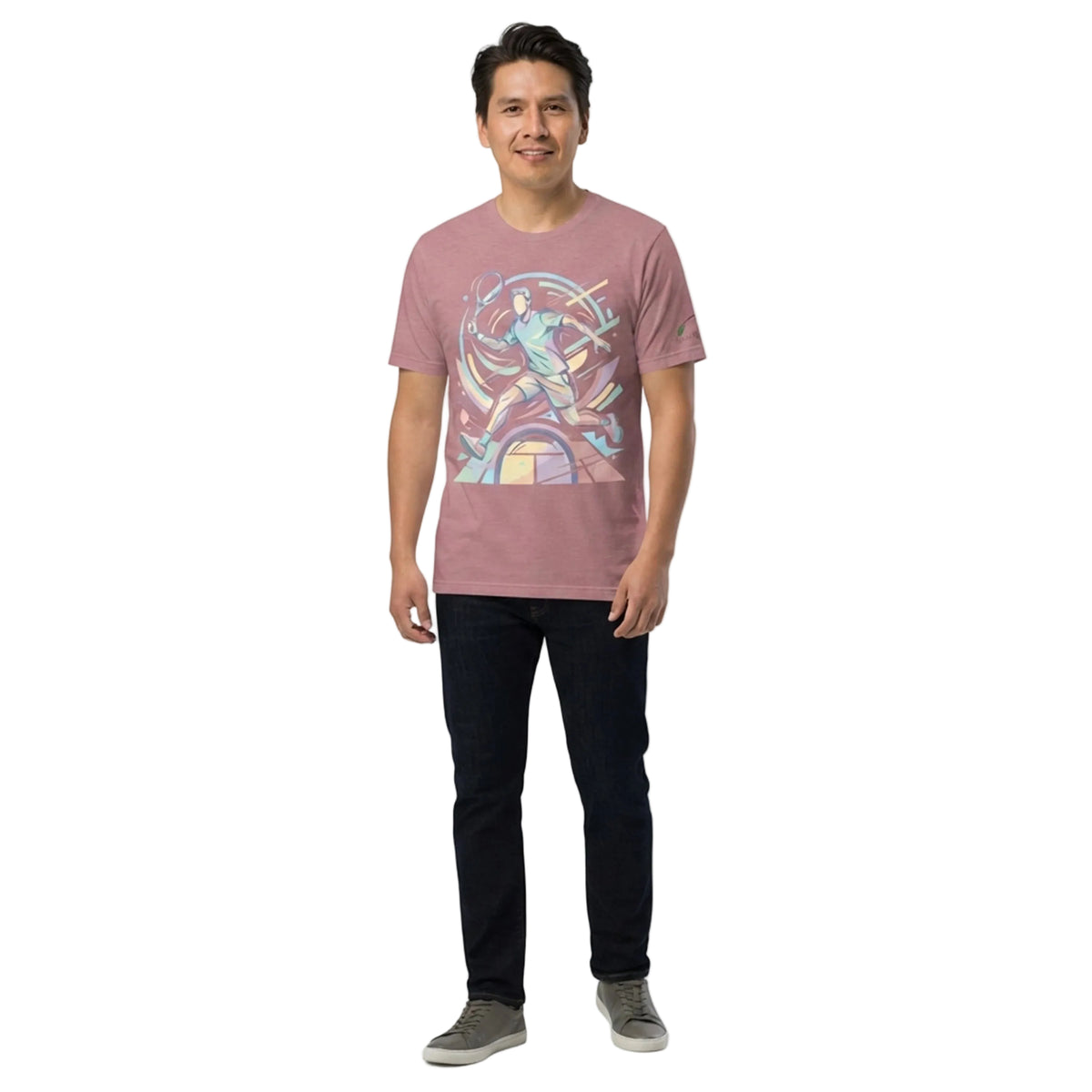 Abstract Tennis Player Motion T-Shirt