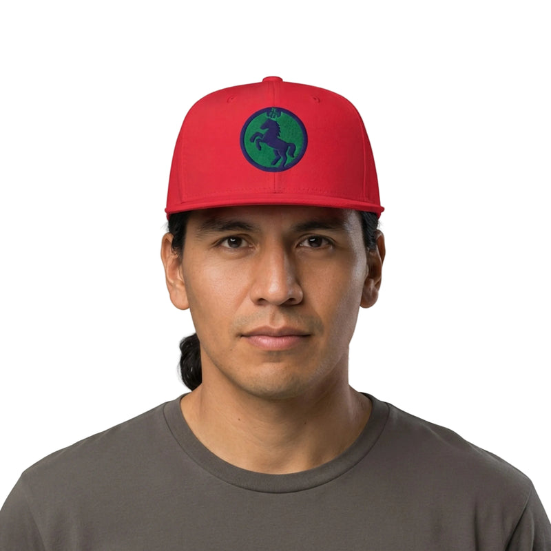Rearing Horse Ladybug Emblem Snapback