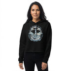 Coastal Exploration Lighthouse Graphic Crop Hoodie