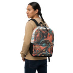 Floral Tennis Players All-Over Print Backpack