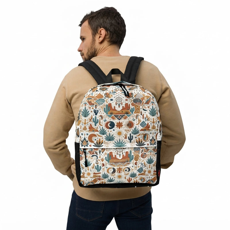 Bohemian Desert Celestial Pattern Backpack