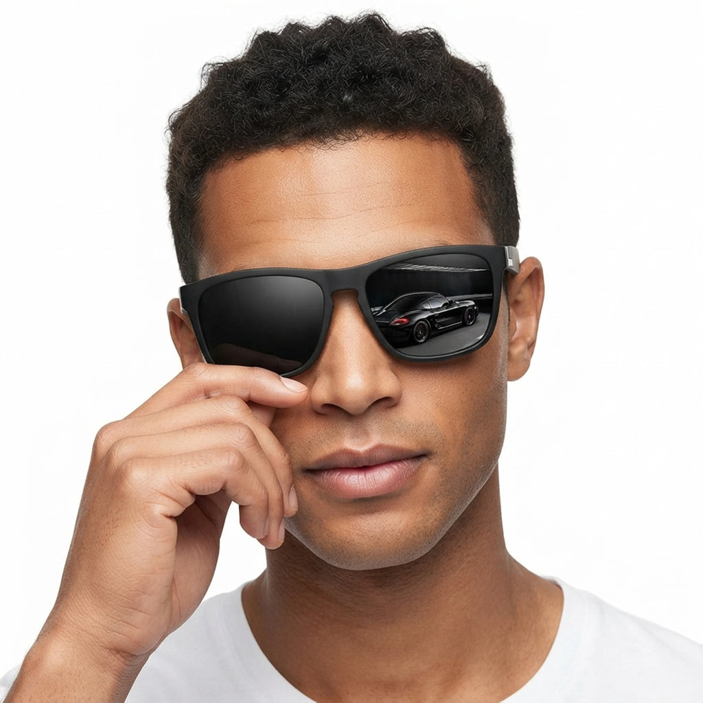 Fashion Vintage Square Sunglasses Anti - Glare Retro Driving Glasses