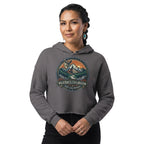Wilderness Exploration Journey Without Boundaries Cropped Hoodie
