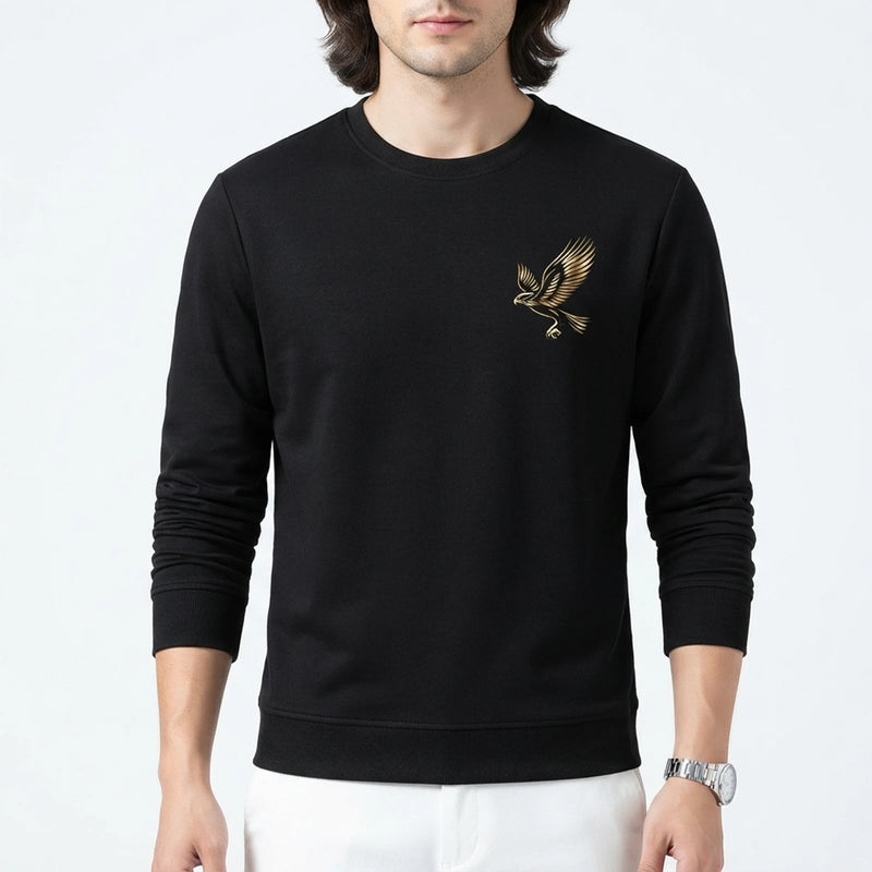 Men's Autumn Winter Velvet Thickened Pullover Sweatshirt
