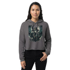 Mystical Hat Woman Thistle Cropped Hoodie