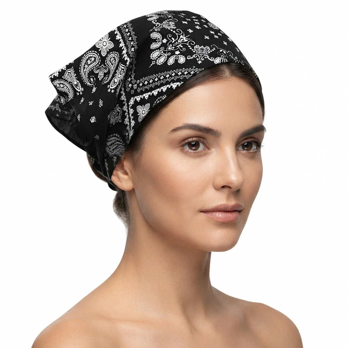 Women's Paisley Print Elastic Headband