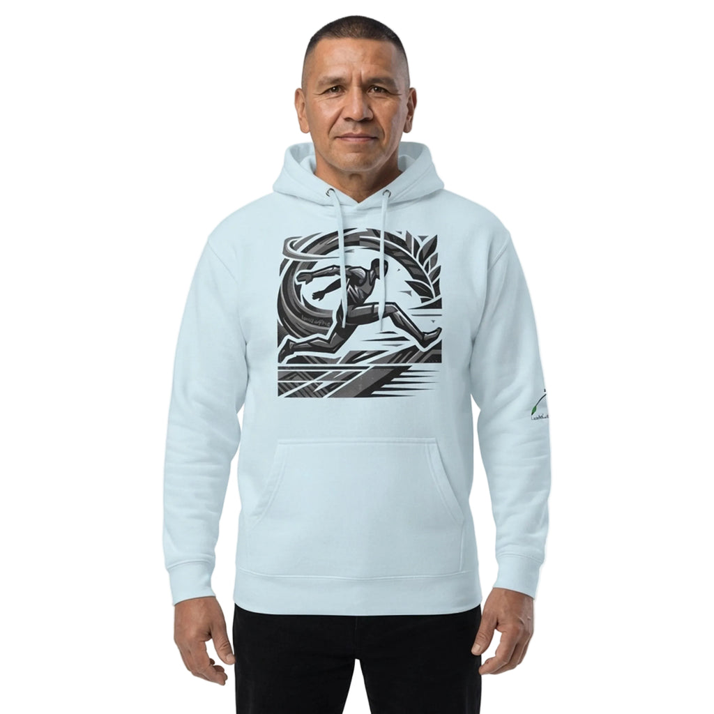Dynamic Sprint Runner Graphic Pullover Hoodie