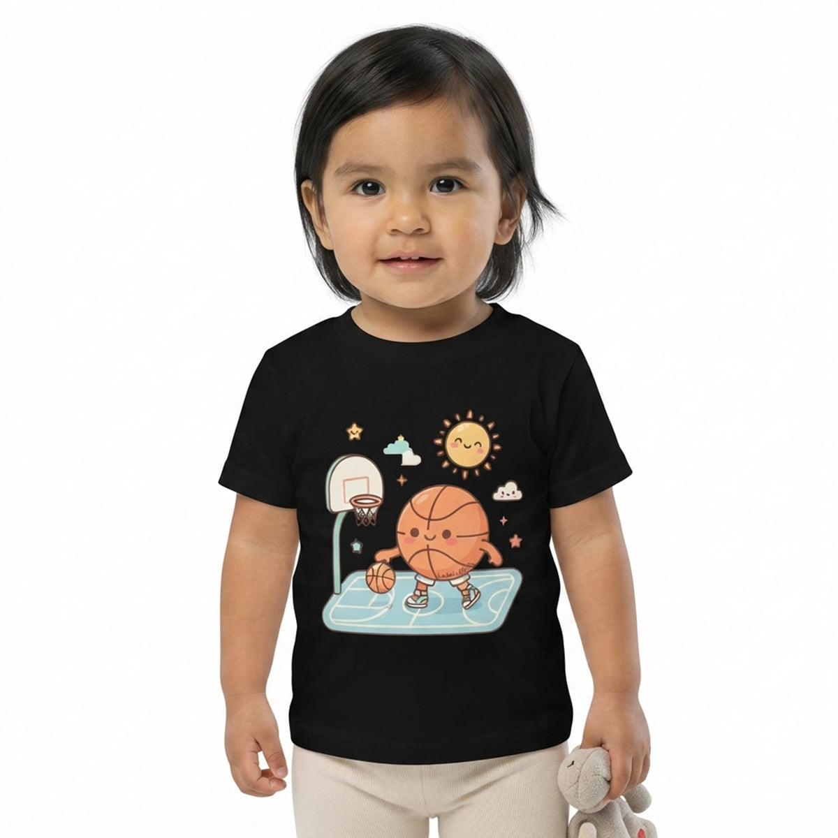 Cute Kawaii Basketball Player Baby T-Shirt