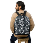 Monochrome Garden Vegetable Pattern Backpack