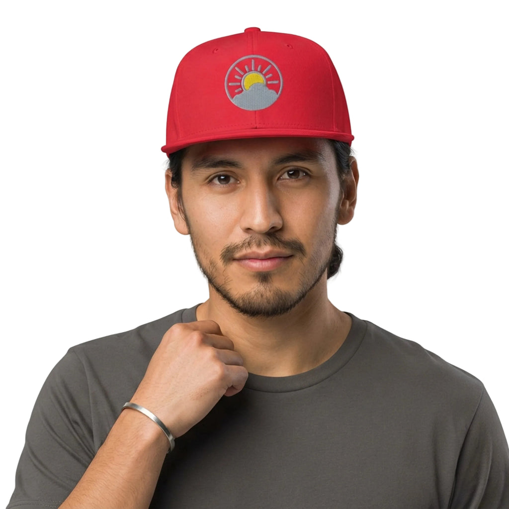 Sun and Cloud Weather Icon Snapback