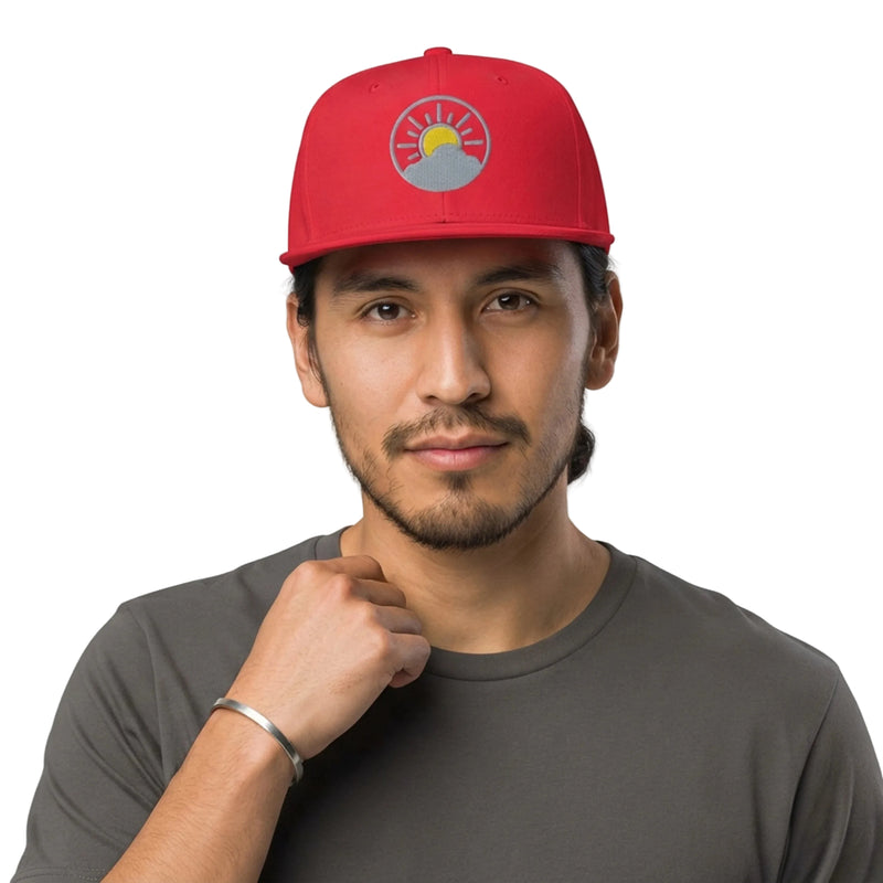 Sun and Cloud Weather Icon Snapback